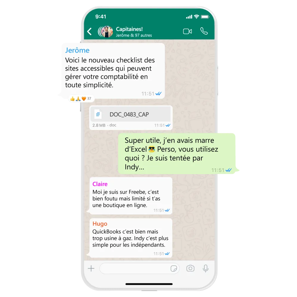 groupe whatsapp des Capitaines
